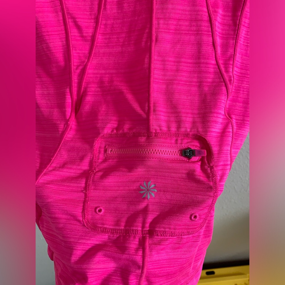ATHLETA Neon Pink 1/4 Zip Top 🌴 - Picture 4 of 6